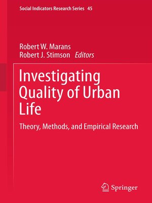 cover image of Investigating Quality of Urban Life